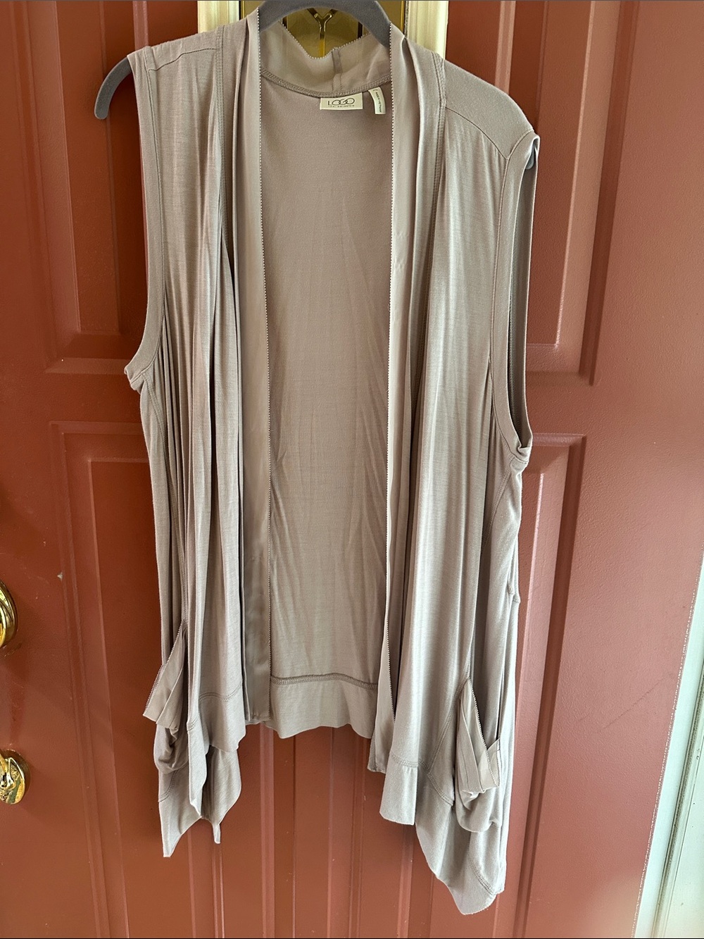 Blush Sleeveless Soft Vest LOGO